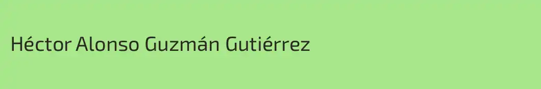 Héctor Alonso Guzmán Gutiérrez